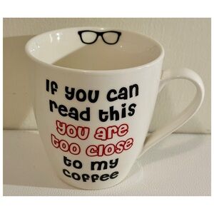 Mikasa Celebrations Coffee Mug • “If You Can Read This…” • 14–16 oz